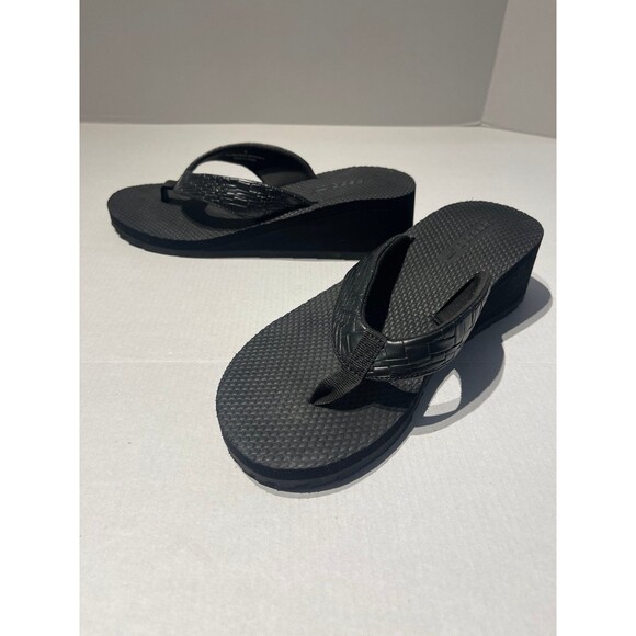 Speedo Black Wedge Sandals Size 8 - Picture 6 of 8